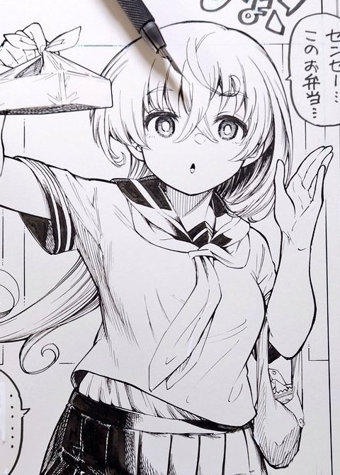 #一次創作
色々ペン入れ 