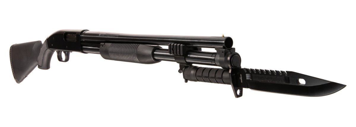 Mrgunsngear's tweet photo. Mossberg 7+1 Maverick 88 12ga shotgun with M9 bayonet &amp; mount for $275 shipped currently here: https://t.co/nbBvmCmPfk

"No one wants to get stabbed" -Me https://t.co/yyxYwJSXJ4