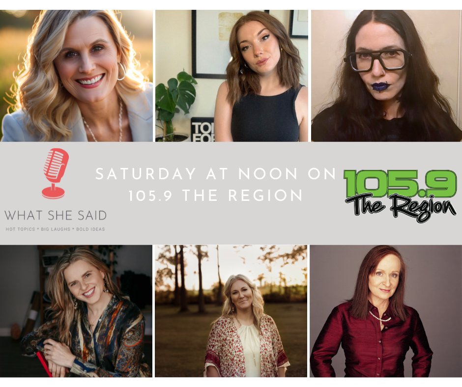 105.9 The Region (@1059theregion) on Twitter photo Today at noon on @WhatSheSaidTalk:
👪#ParentalRights Movement <a href="/atRachelGilmore/">Rachel Gilmore</a>
😠Parent-teen relationships <a href="/AlyPain/">Aly Pain</a>
🍿#LabourDay at the movies <a href="/annebrodie/">Anne Brodie 🇨🇦</a>
💻Protecting from cyber attacks <a href="/kim_crawley/">Kim Crawley</a>
🎶<a href="/iamtarashannon/">Tara Shannon</a>'s musical journey Today at noon on @WhatSheSaidTalk:
👪#ParentalRights Movement <a href="/atRachelGilmore/">Rachel Gilmore</a>
😠Parent-teen relationships <a href="/AlyPain/">Aly Pain</a>
🍿#LabourDay at the movies <a href="/annebrodie/">Anne Brodie 🇨🇦</a>
💻Protecting from cyber attacks <a href="/kim_crawley/">Kim Crawley</a>
🎶<a href="/iamtarashannon/">Tara Shannon</a>'s musical journey