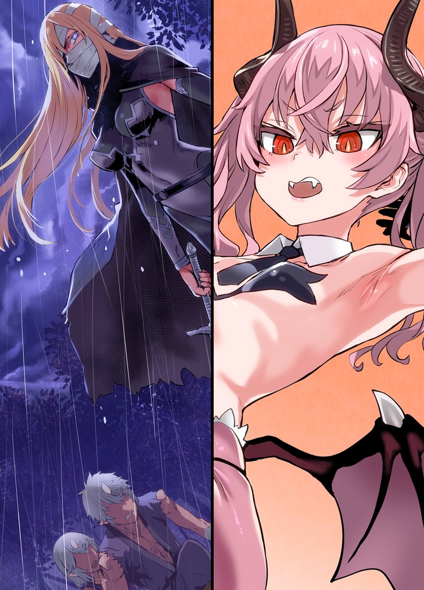 私が挿絵を担当しましたオーク英雄物語の最新刊5巻が9/20に発売です。
サキュバスの国をオーク英雄が訪問する純愛回なので何卒よろしくお願いします。
https://t.co/1ABqTohEgM 