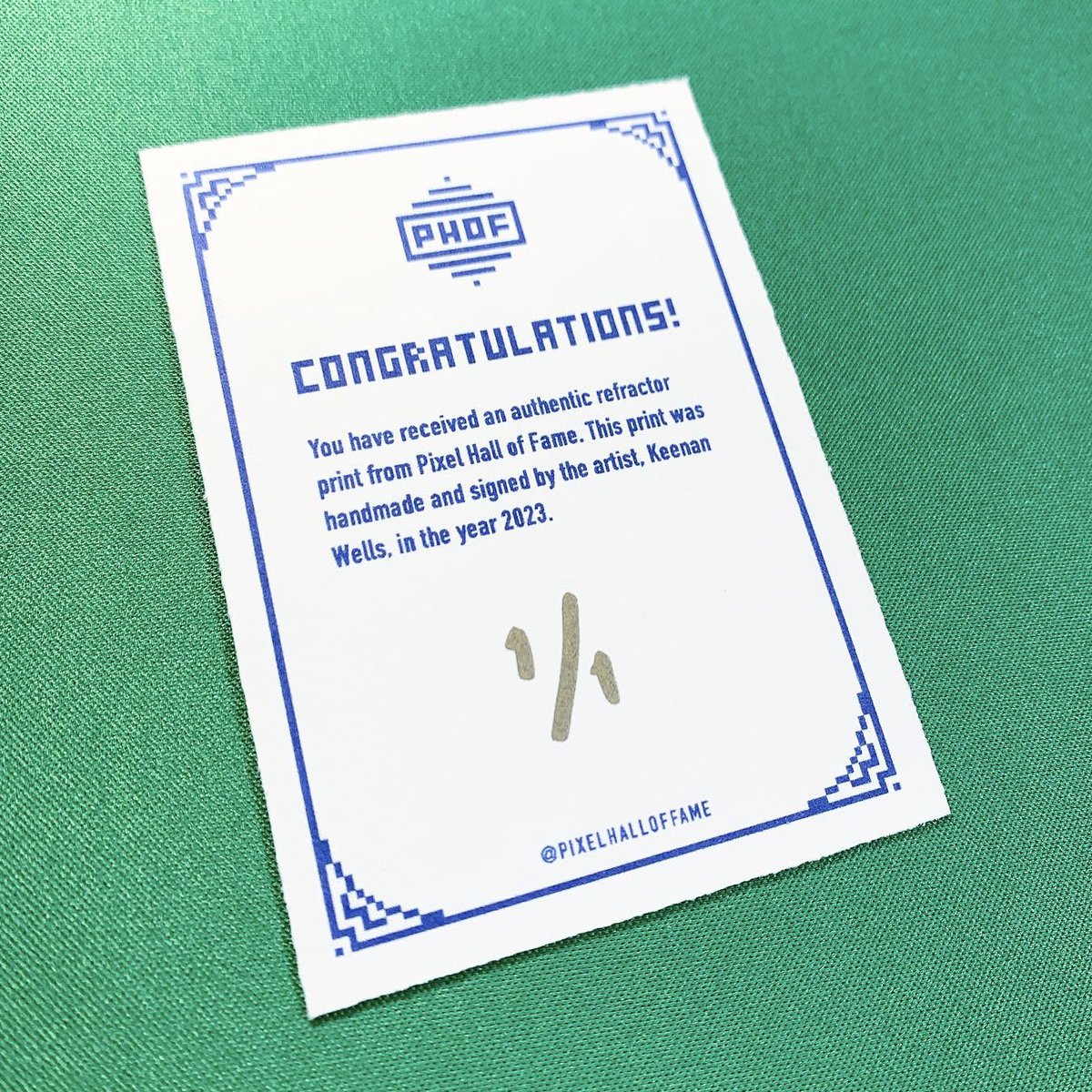 pixelhalloffame's tweet image. 🚨 Giveaway for ~The Future is History~ holders 🚨

I’m giving away 3 custom refractor cards ft. art from my 2021 collab with @OnRallyRd. Each is a 1-of-1, handmade and signed by me. To enter:

🌟 Like + RT
🌟 Comment w ETH addy (to confirm TFiH ownership)

Winners chosen Monday!