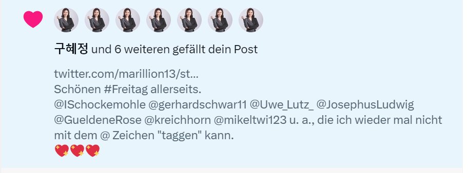 marillion13's tweet image. Na, wenn DAS mal keine 7 #SocialBots sind, dann fress ich einen Besen mitsamt Stiel.
Ich glaub, Twitter hat das schon gelöscht, also nicht MEINEN TWEET, sondern die "Gefällt mir" Angaben...
@TwitterDE