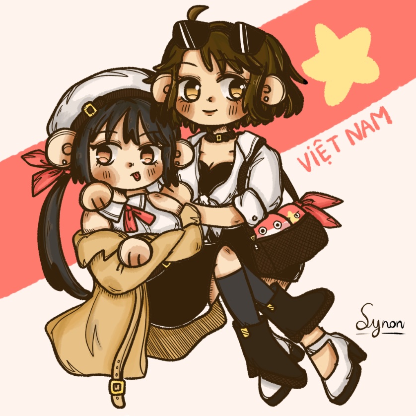 Synon_cute's tweet photo. Ối dồi ôi, bắt quả tang hai chị đẹp đi chơi Quốc Khánh không rủ em này ☹️
Mừng ngày Quốc Khánh 2-9 🇻🇳
#Synon
#hwsvietnam #hwsindonesia #IndoViet https://t.co/LoipATlJeD
