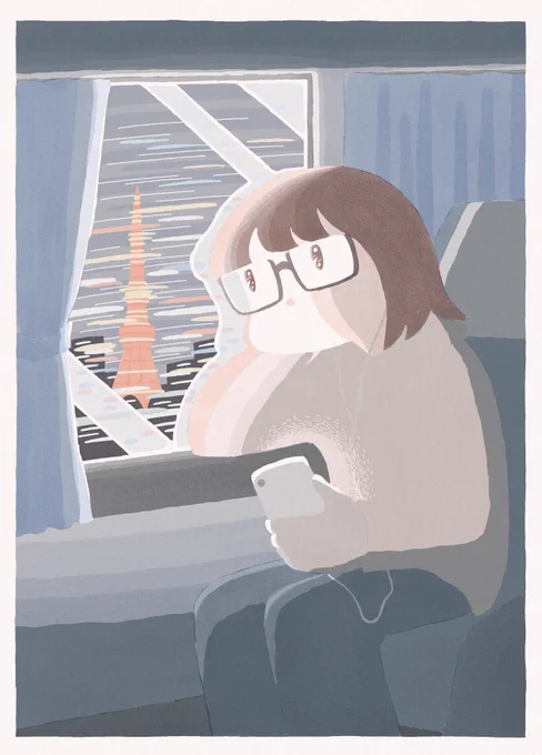 デジタルイラストの主線のレイヤーなくした状態すき 