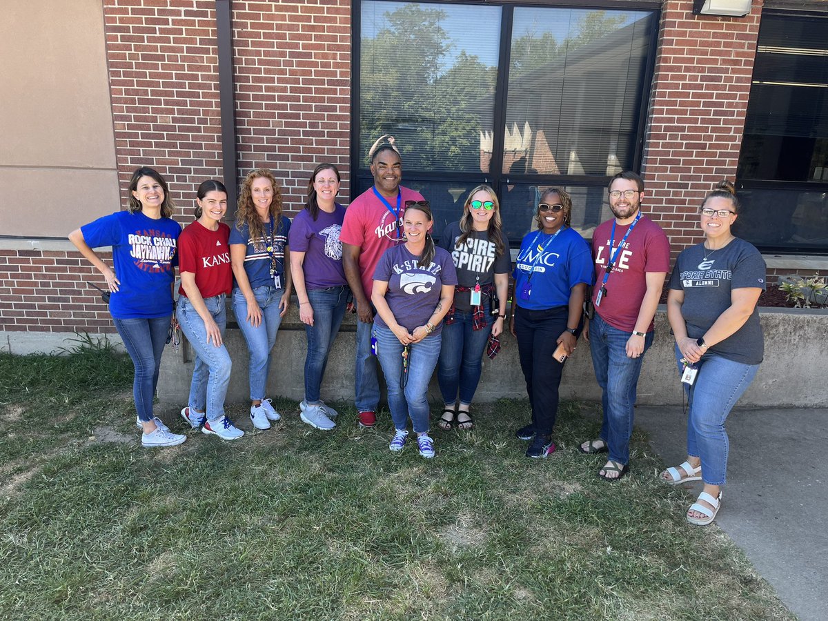 College Colors Day!! <a href="/kckschools/">Kansas City, Kansas Public Schools</a> #bettereveryday