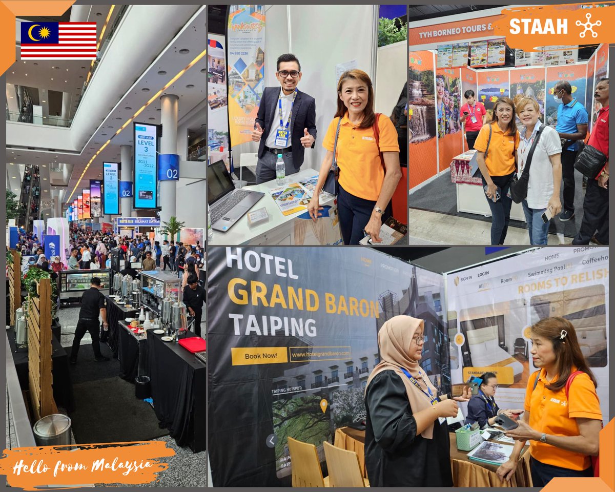 STAAHOnline's tweet image. Hello from Malaysia! Michelle Yong and Cicilia Goestiandi, attended the MATTA fair in Kuala Lumpur and had a great catch-up and networking session with hoteliers who participated in the exhibition. It was great meeting all of you!

#staahonline #mattafair #mattafair2023
