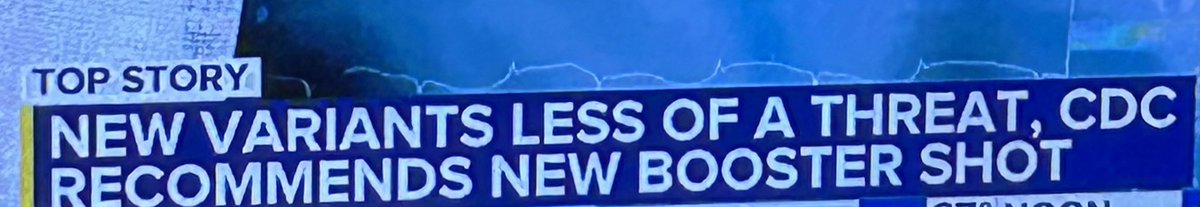 Top News story on my local news.  Booster 💉 coming in  2 weeks.   😷 😷 also coming. Nooooo!
🙄😵‍💫🥴#WeAreOnToYou 👎🏼👎🏼.    
           #DoNOTComply ‼️