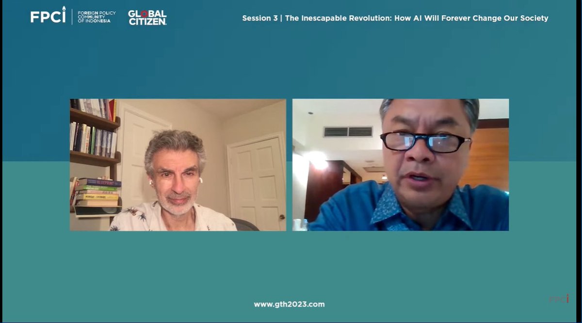 @Mila_Quebec Prof. Yoshua Bengio @Mila_Quebec: It's true that in almost any technology, if we're not careful, it's going to end up concentrated in a few hands, which is bad for democracy, geopolitical stability, and business. #GTH2023