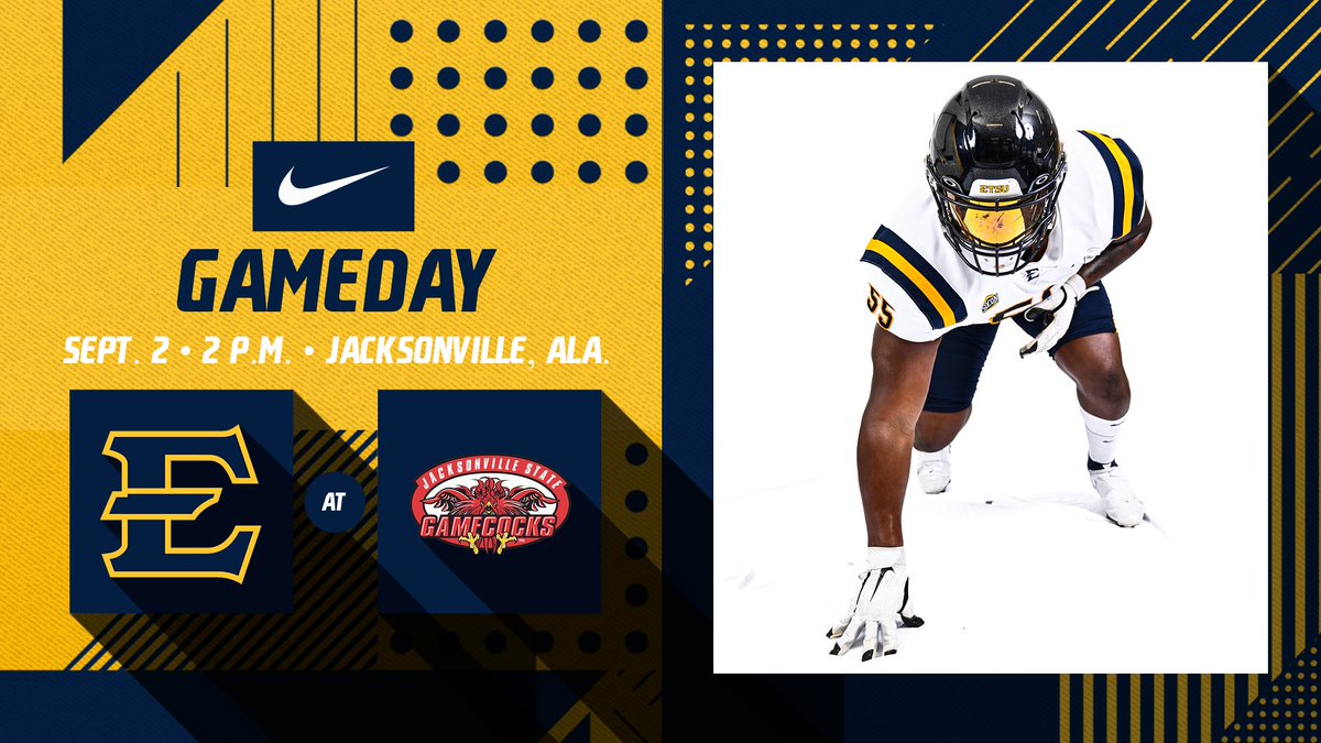 𝙇𝙚𝙩 𝙩𝙝𝙚 𝙂𝙖𝙢𝙚𝙨 𝘽𝙚𝙜𝙞𝙣 😤

🆚 Jacksonville State 
⌚️ 2p ET
📍 Jacksonville, Ala. 
📺 tinyurl.com/ky93354r
📻 tinyurl.com/2yxv8724
📈 tinyurl.com/5ebsntzh

𝗕𝗲 𝗚𝗥𝗘𝗔𝗧 | #ETSUTough 🏴‍☠️