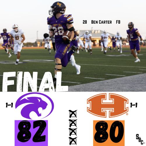 This was a football game. Final from Liberty Hill 🐈‍⬛