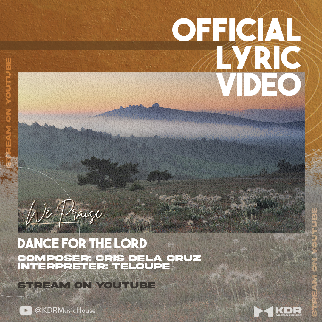 KDRMusicHouse's tweet photo. The official lyric video of the #WePraise upbeat track "Dance for the Lord" is on YouTube!
Check out this song by Cris Dela Cruz here:
https://t.co/VnkqGrdZEc https://t.co/F3x9K0dQEU