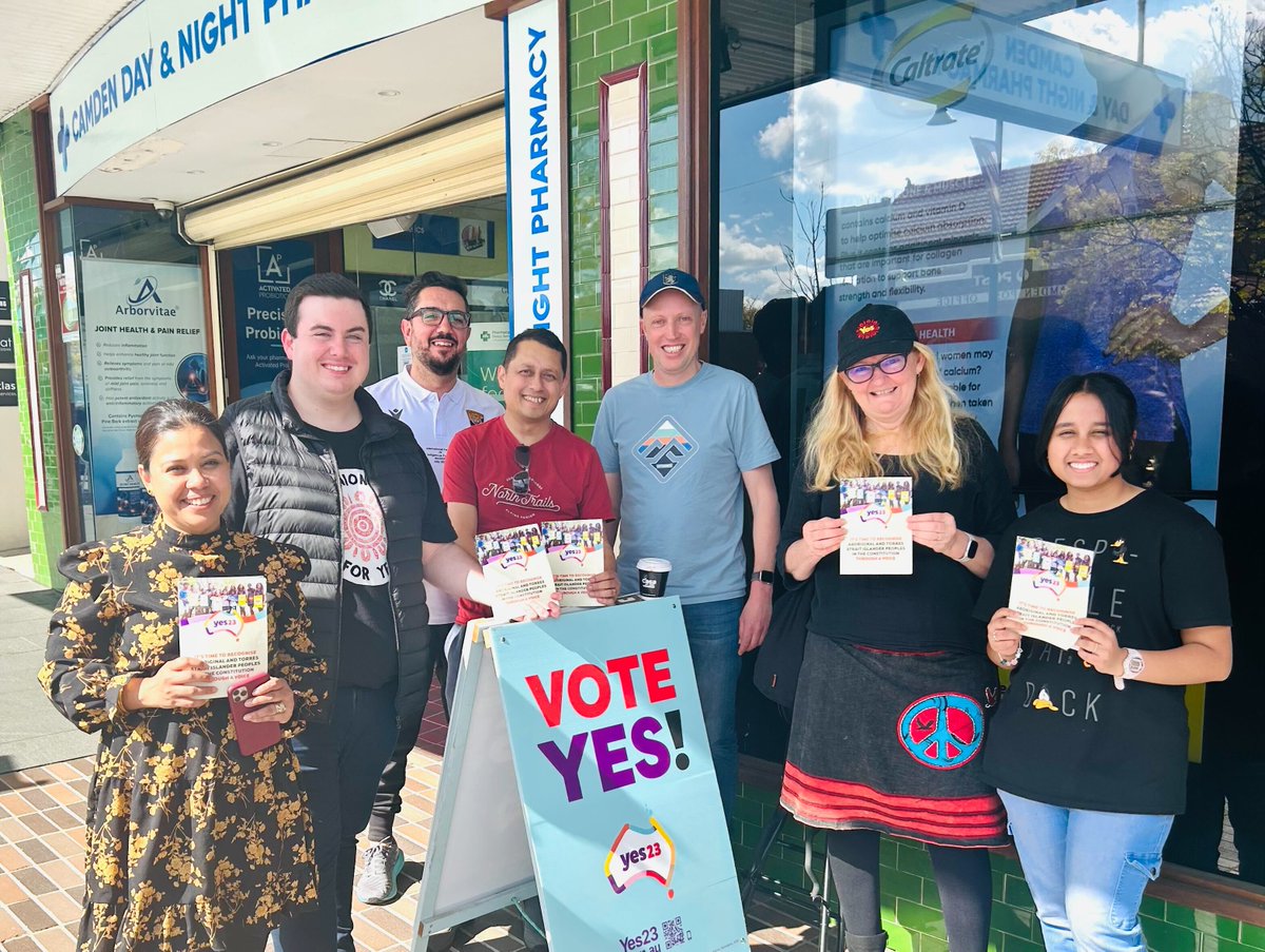 yes23au's tweet photo. In every state and territory, people are putting their hands up - some for the first time ever - to chat to those in their community about why voting Yes on October 14 is so important.

This campaign takes all of us, so sign up to volunteer now at https://t.co/l70SUeaTzf 

#yes23 https://t.co/DIIPv0pY54
