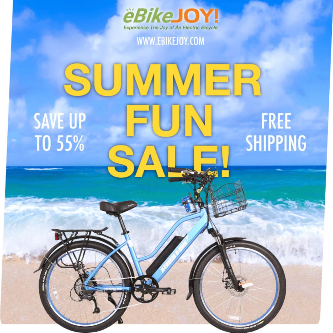 eBikeJOY's tweet photo. Still Time to Save During Summer Fun Sale on E-Bikes Now 🤩NOW IS THE TIME TO BUY AN ELECTRIC BIKE, SCOOTER, OR TRIKE BEFORE THEY ARE GONE.

💥Bonus Discounts are applied automatically at checkout.💥

https://t.co/6i7JnPiDqU

#electricbike #etrike #beachcruiserbike https://t.co/lzJIqnKBU9