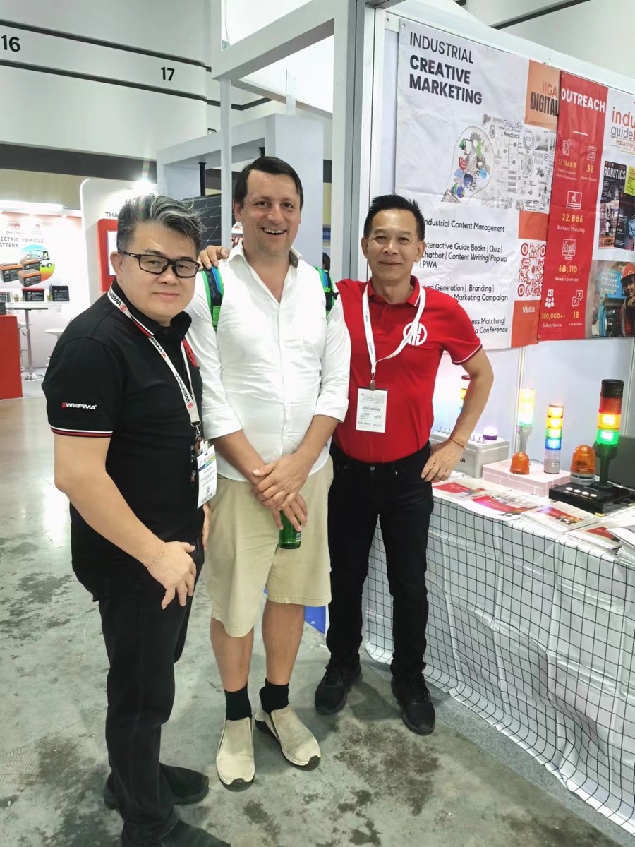 StevenK00723992's tweet photo. #icotek #Werma #Fandis - Participate the exhibitions in the Asean sustainable energy week here at QSNCC , Bangkok from 30 August to 1st September 2023. 🙏ขอบคุณสำหรับการเยี่ยมชมบูธของเรา , Thanks 🙏 for visiting our booth C56 . 
https://t.co/IetKOjo7IT https://t.co/e32fodUxll