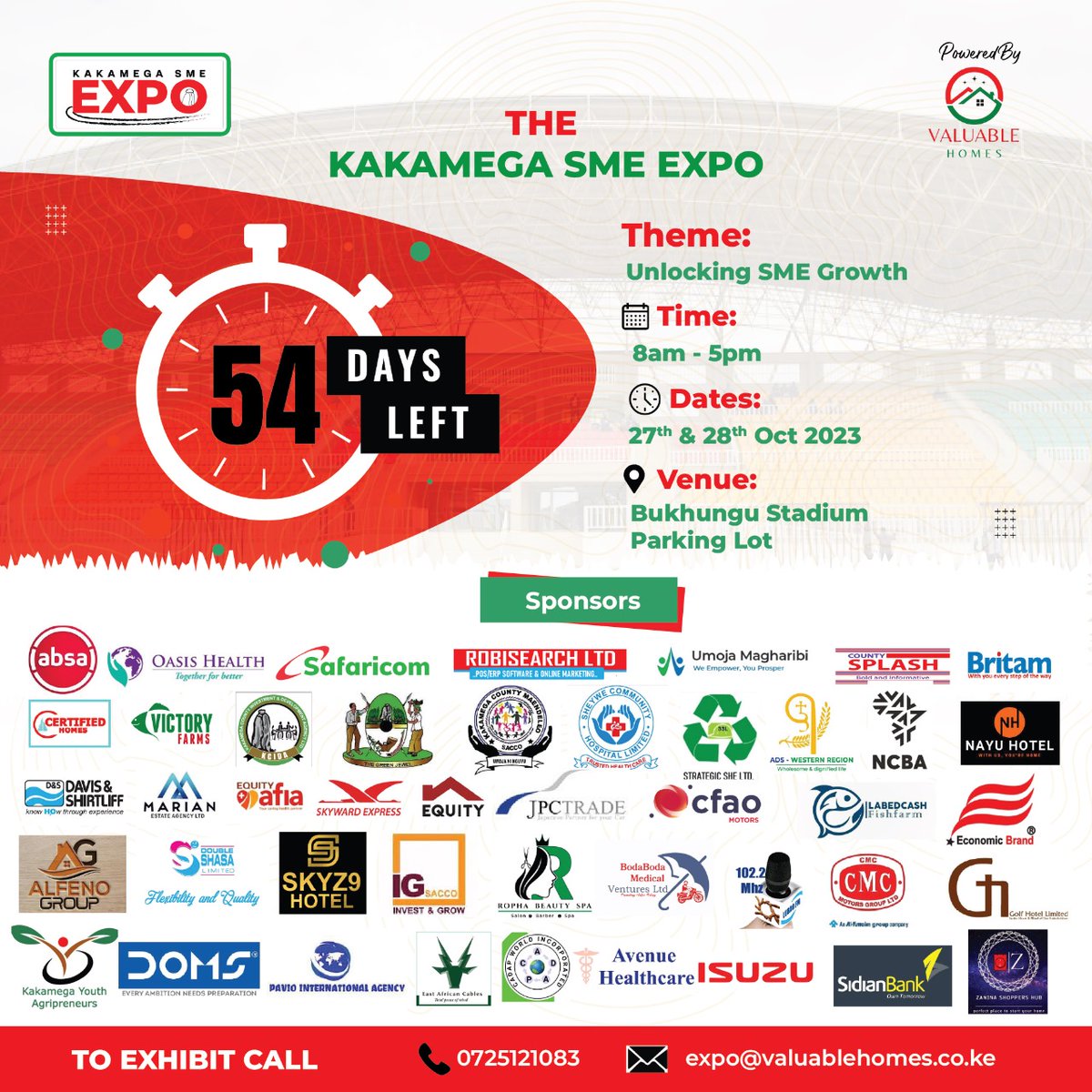 ASBELKEMBOI7's tweet photo. Business Expos are no longer about connecting people to people. They now connect people to OPPORTUNITIES!!! 

And this is what will be happening 54 Days from now at the Kakamega SME Expo this 27th &amp; 28th October 2023 at the Bukhungu Stadium. 

#KakamegaSMEExpo https://t.co/wo0I9sK5Ed