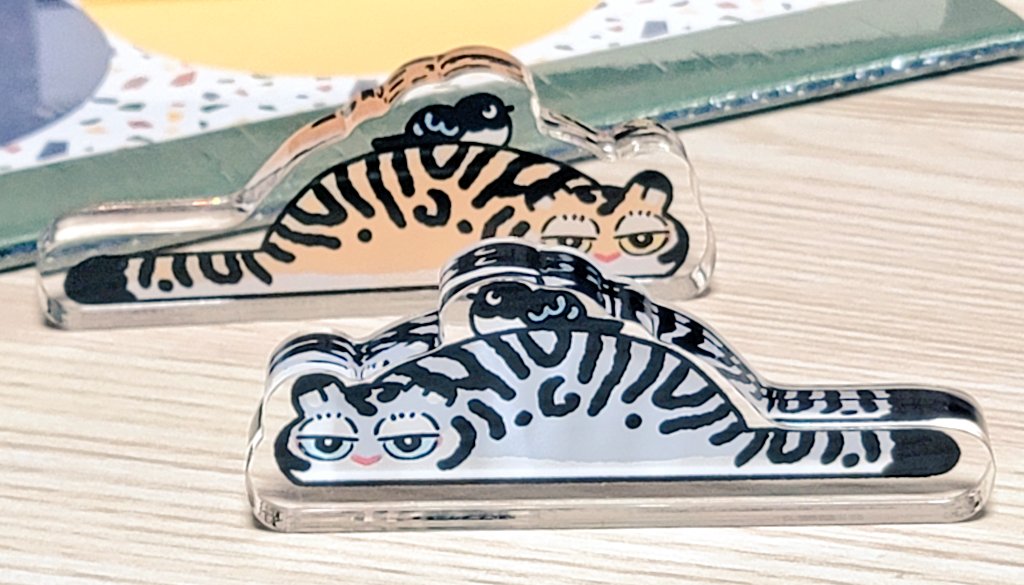 호랑이빵으로 자립형 아크릴 스탠드를 만들어봤어요!! 제법..귀여운듯..😎