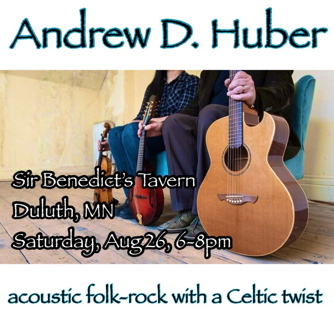 One sleep til Saturday night and showtime at @sirbensduluth in beautiful #duluthMN I’ll be singing my heart out from 6-8pm on August 26th. LOVE that place!! #acoustic #folk #rock #Celtic @perfectduluth @EllipsisDuluth @theduluthscene @duluthnews @CurrentDuluth