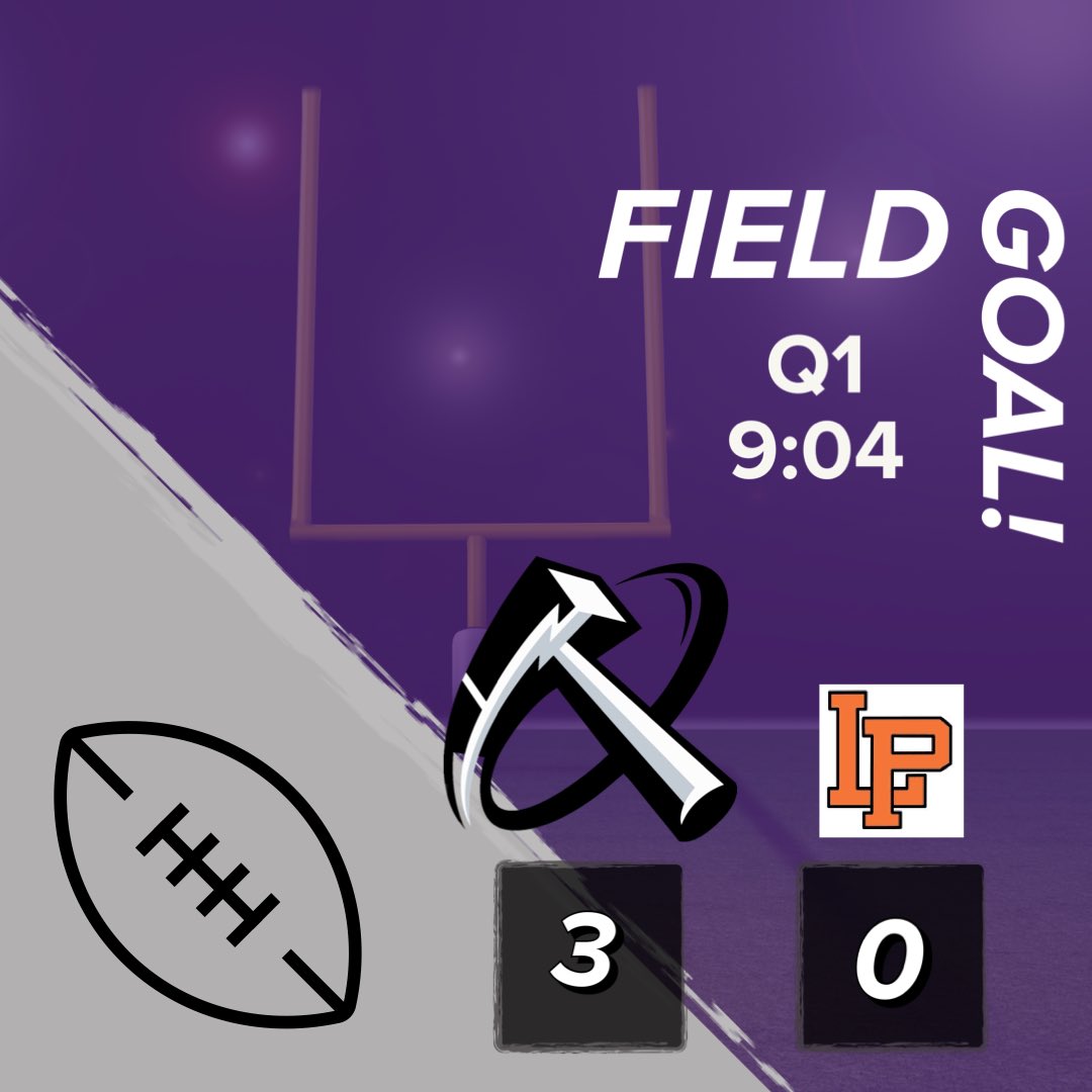 LP gets the ball first and fumbles, recovered by Dantzler. Aubain is good from 33 yds 
#RollThunder <a href="/DCCBoosters/">DCC Boosters</a> <a href="/DCCThunderFB/">DCC Thunder Football</a> <a href="/GoThndr/">DCC High School</a>