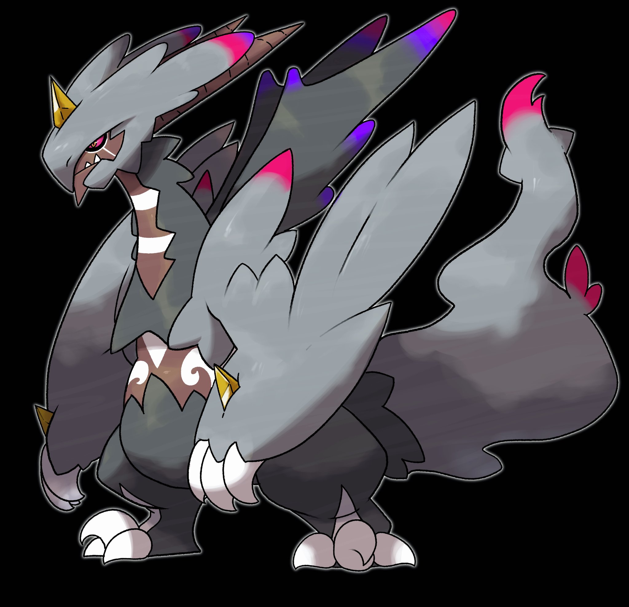 Fakemonforever on X: Iron fragments fuses with Reshiram and Zekrom to  become- Iron Furnace- Ice/Fire Iron Taser- Ice/Electric But there's one  more future form once it hunts down the other legendary dragon