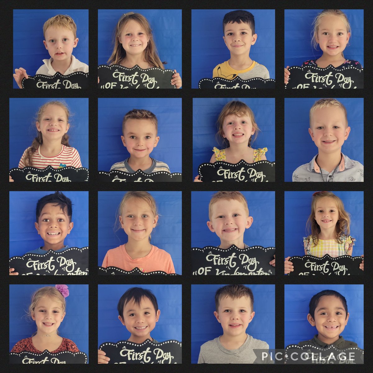 ALL smiles for ALL day Kindergarten. It's going to be a great year with this bunch! #dg58pride #LEchoosesHaPPY