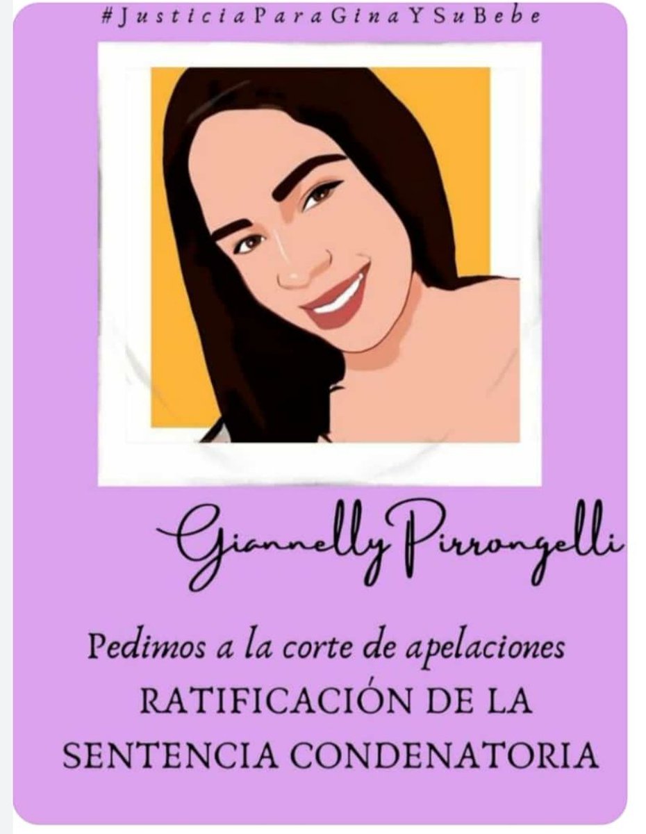manuelita1504's tweet photo. #25Ag
Caso Giannelly Pirrongelli
1 Año y 4 meses en espera de #SentenciaFIRME
Defensa de #RobertTerán #Recusó a integrantes de #CorteDeApelaciones del #CircuítoJudicial de #ViolenciaContraLaMujer de #PtoOrdaz #Bolívar "Desean DISTRAER la atención sobre el #Femicidio de GINA" https://t.co/5dDMDWGxgW