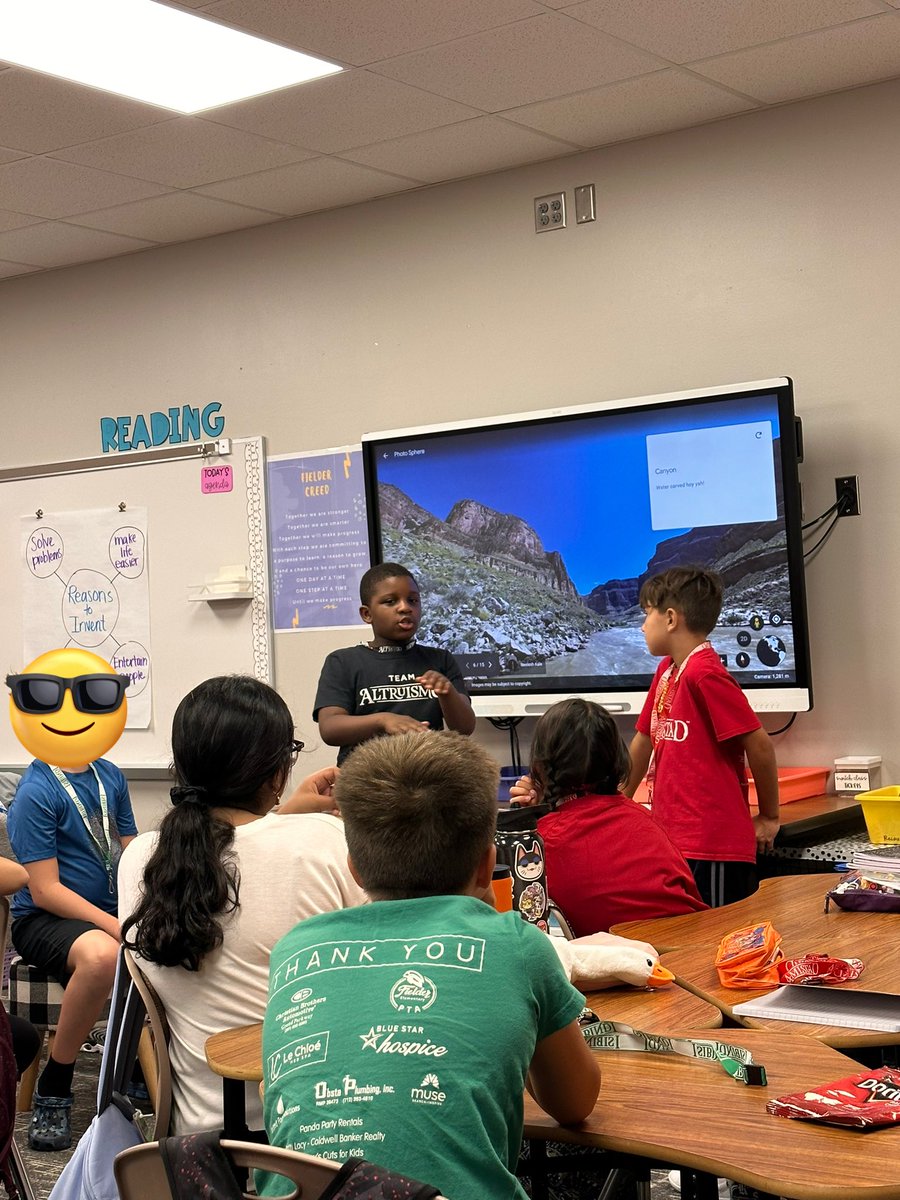 Did you know that you can create a project on Google earth?! Some of my sweet kiddos taught their classmates ALL about landforms using this cool feature! So PROUD of them! ⭐️⭐️  #fielderpride #newportkidsontheblock