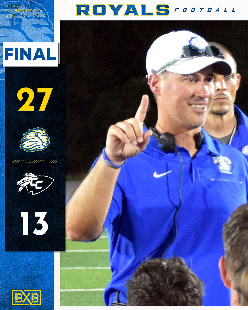 Starting the #EarnItEra with a W! 

#RoyalsFootball
#BXB