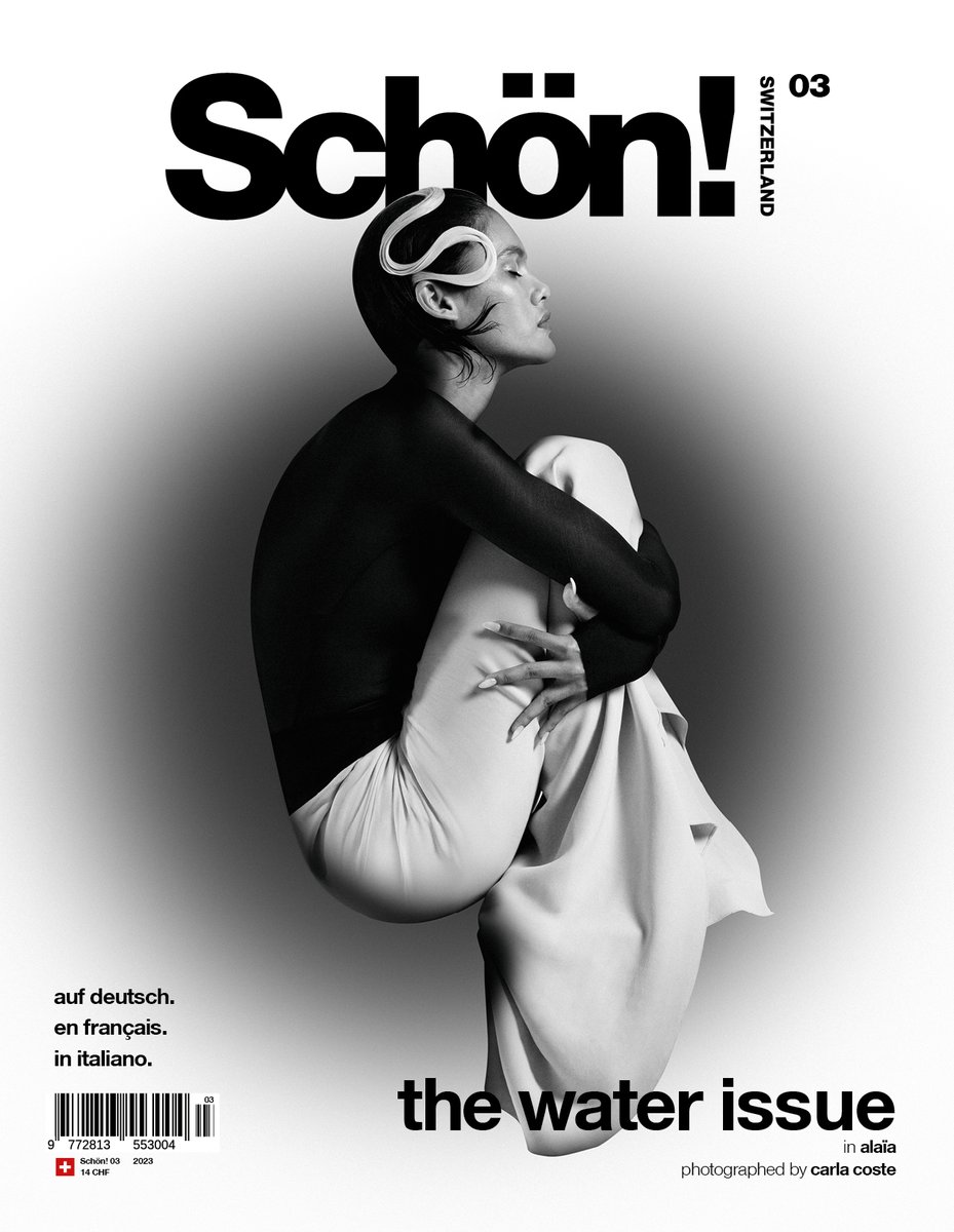 schonch's tweet photo. We are really excited to share the first cover of Schön! Switzerland’s third issue shot by Carla Coste starring Em Stenberg in @maisonalaia

the water issue.
Available at your nearest Kiosk and online!

MEDUSA

photography. Carla Coste
fashion. Florian Sudres

#schonswitzerland https://t.co/A0wzRAbTDB