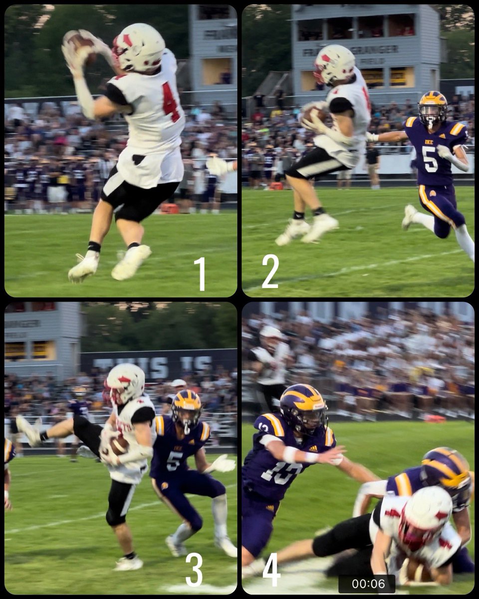anteudovicic's tweet photo. Halftime at NB Ike &amp; the SM Rockets are up 18-0 on the Lions thanks to 3 Blake Maldonado touchdowns (36 yd run, 11 yd run &amp; 11 yd catch). Here is the play that kickstarted SM, a 36 yd pass from Adam Finn to Blake. And yes that was a catch!

#GoRockets #SMWay #WeAreRockets #wisfb https://t.co/3azrApMdYC