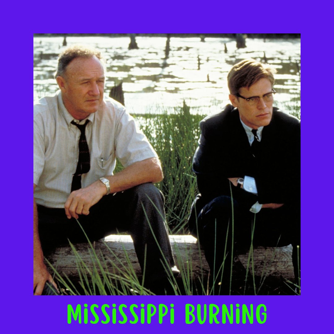 Mississippi Burning (1988) starring Gene Hackman and Willem Dafoe is next on our list of our fav mystery thrillers of the '80s!

#80smovies #mysterymovies #thrillermovies #mississippiburning