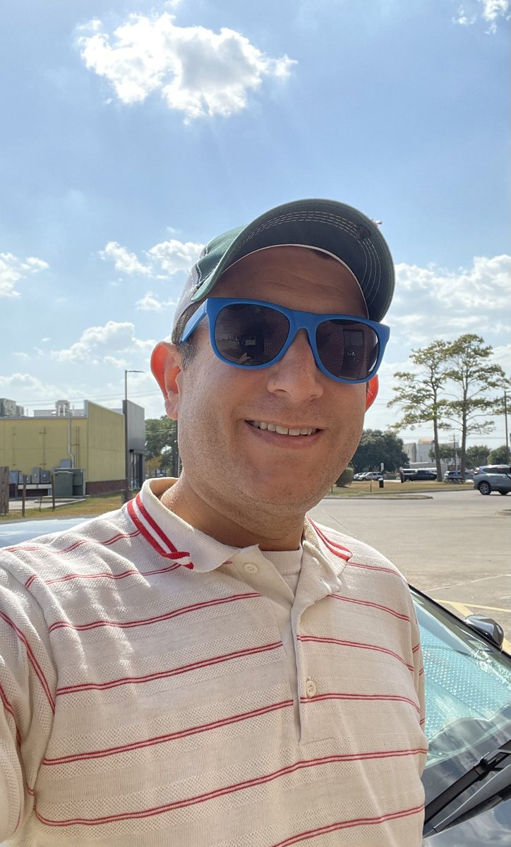 JamesAtGalvNews's tweet photo. Without thinking, today I may have borrowed my workhorse colleague @Jakedowling4's #WheresJake gimmick &amp; wore the colors of the #txhsfb team I'm covering Week 1 tonight. So, where's James? Hint: not that close to GCounty #WheresJames #GalvGameTime https://t.co/EqfcGVkk5d