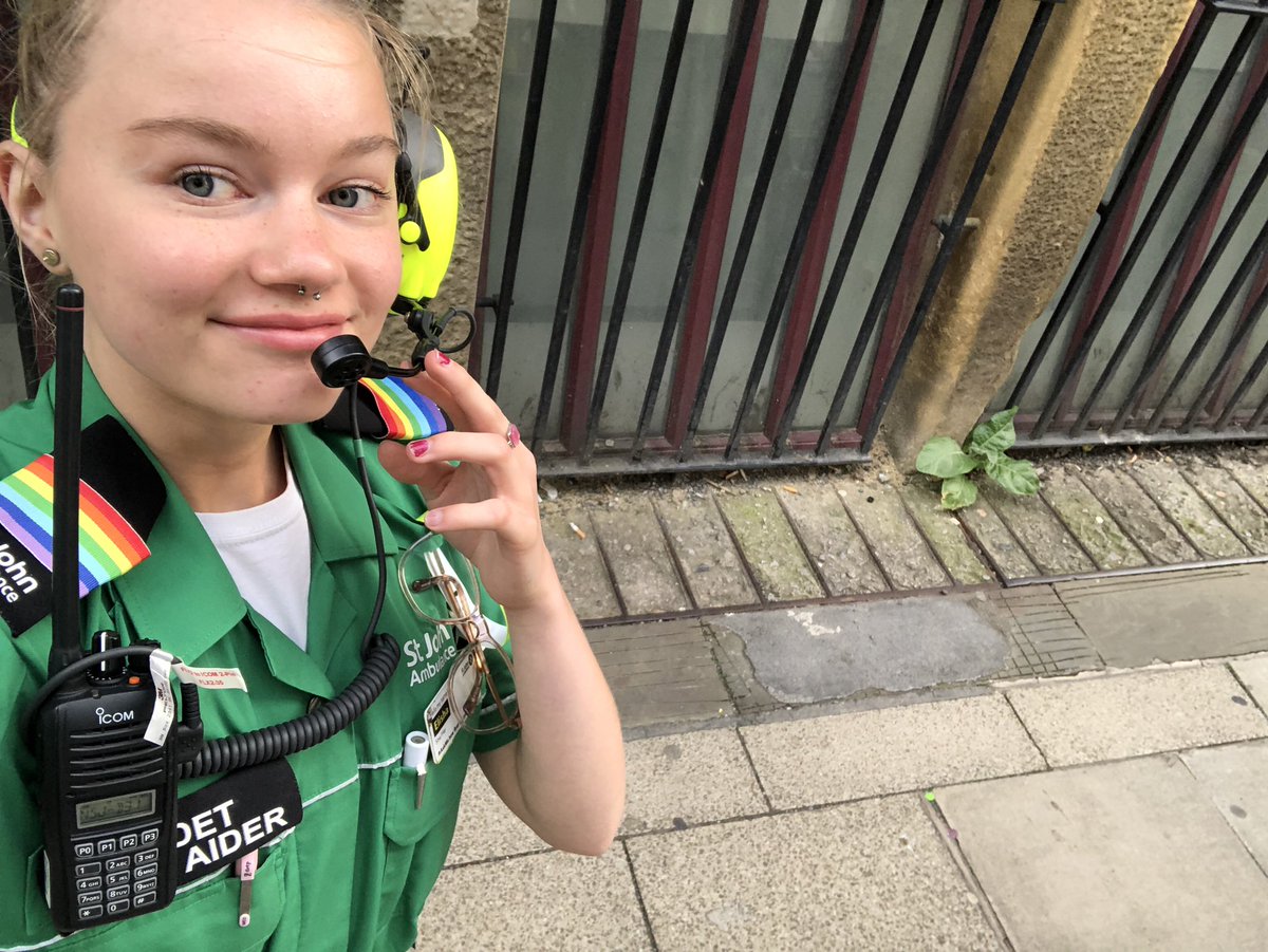 ElishaHughesHC's tweet photo. First day at Manchester Pride has been amazing. I have learned a lot! I am now ready for the parade tomorrow (Saturday)!
@SJAGMYouth @stjohnambulance #SJAPride #CadetReporter https://t.co/Z58meeEIwS