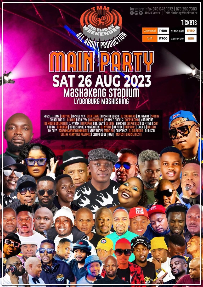 DJPhox1's tweet photo. Tomorrow at “TMM Weekender Birthday Celebration 2023” in Lydenburg, Mpumalanga 🔥🔥🔥🔥🔥#TMMWeekender ✊🏾 https://t.co/egHT6qsVpx