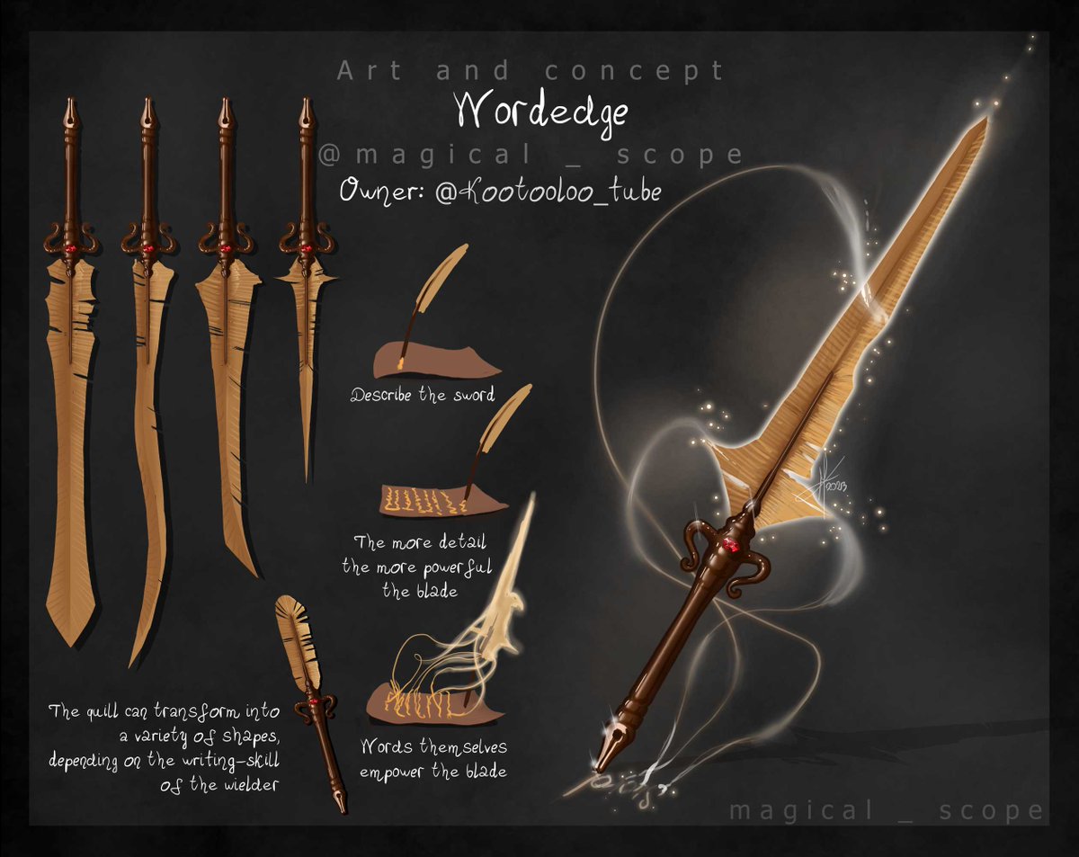 magical_scope's tweet photo. Magic pen-sword https://t.co/8Ly30axtqs