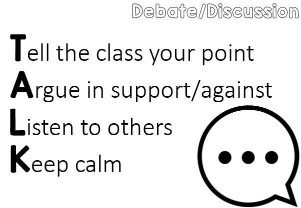 Before summer I spoke to a few students about debating. They were very honest about how we as teachers expect them to be able to debate, when they have never actually been taught. So this year we are going to TALK in History and RE. #Historyteacher #TeamRE