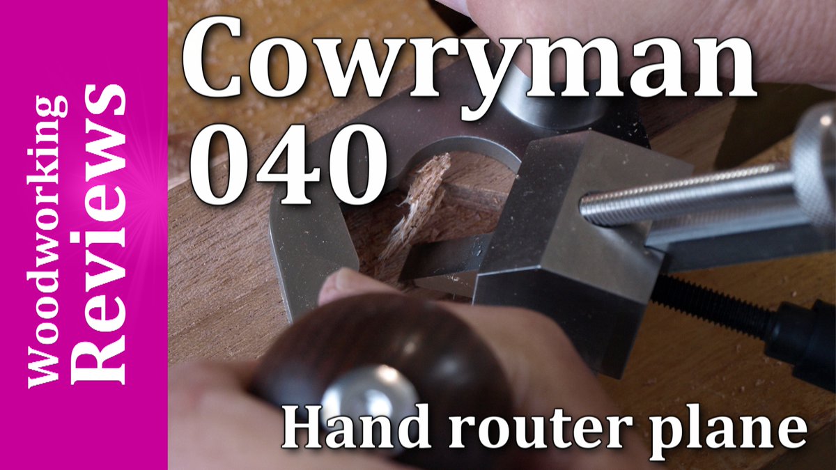 Cowryman 040 Router Plane / woodworking tools / unplugged woodworking youtu.be/jifd5O9-MVM?si…