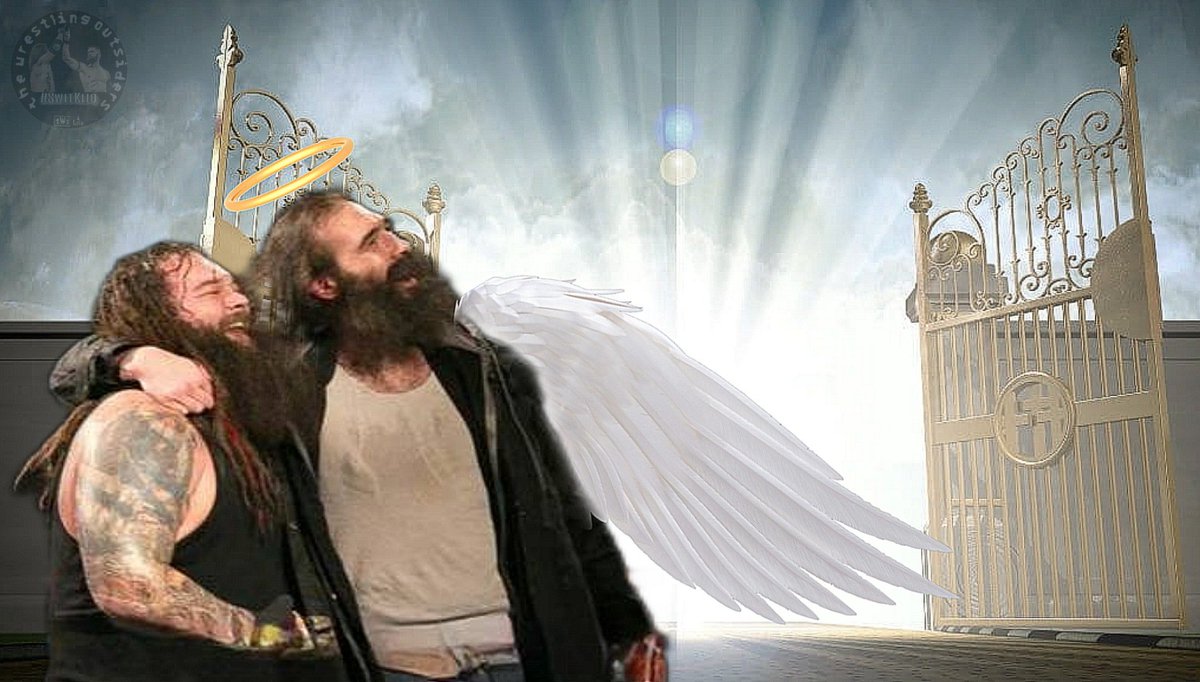 TWO_Sweeet's tweet image. I still can't believe this but at least Bray and Brodie are reunited ❤️ #RIPBrayWyatt #WindhamRotunda #WyattFamily