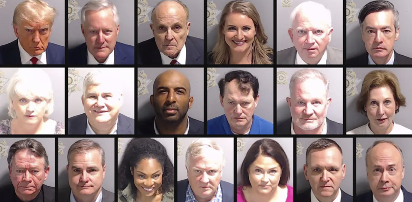 All of those charged in the Trump RICO case have surrendered to the Fulton County Jail and everyone except Harrison Floyd has been released on bond. Here are their collective mug shots: