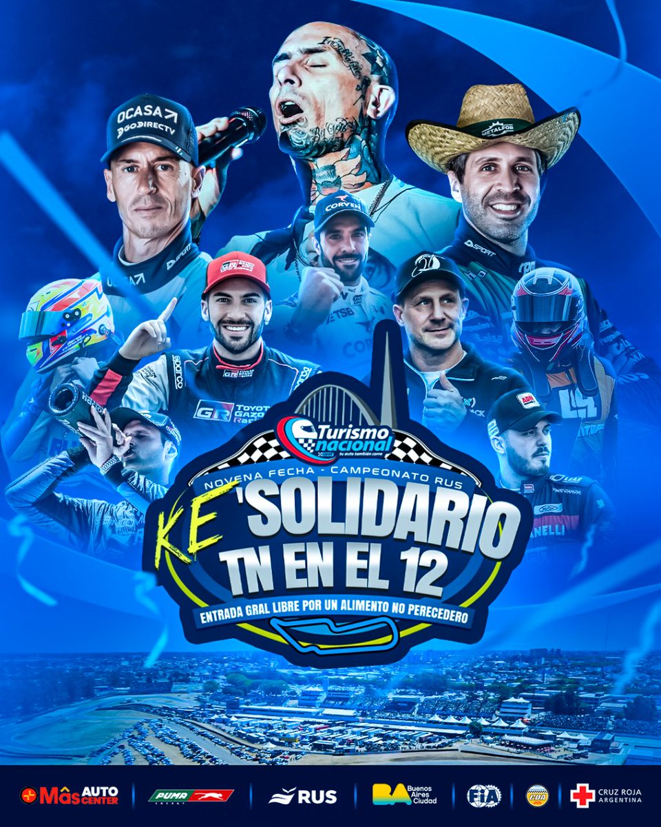Ke Personajes 🫱🏻‍🫲🏼 #TurismoNacional 🚗💨

¡El #TNSolidario será una gran fiesta! 😀

🏁 Trae tu alimento no perecedero y disfrutá de un evento a pura emoción y velocidad en el <a href="/AutodromoBA/">AutodromoBA Oficial</a> 🏁

#TNenBuenosAires 🏁
#KePerSolidario 💓