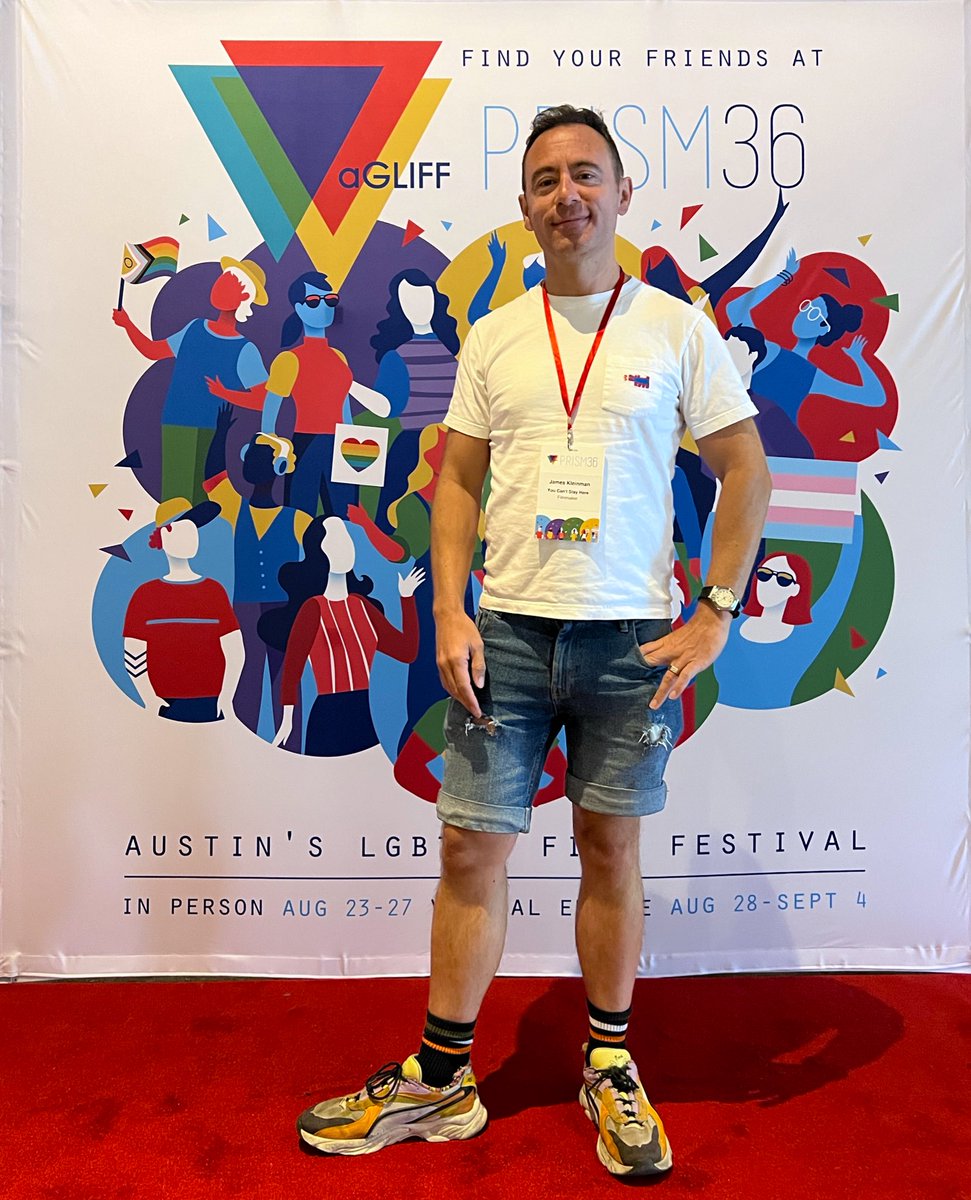 jameskleinmann's tweet photo. We’re here @aGLIFF’s #PRISM36 Austin’s #LGBTQ+ Film Festival ahead of Saturday night’s screening of @YouCantStayHere 6:45pm at Galaxy:
🎟️: https://t.co/wbpS7qlGXK #agliff https://t.co/1pB7XLLZuD