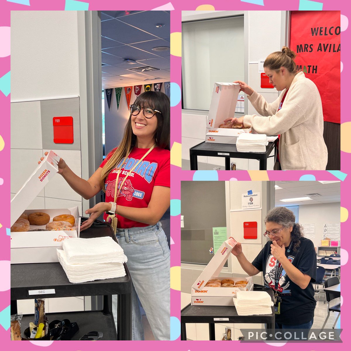 SEC_BULLDOGS's tweet photo. Thank you SEC teachers for an awesome start to the school year! Enjoy your gratitude treat! ๐ฉ #SECPRIDE @EOlivas_SHS @CAlvarez_SEC https://t.co/wRfspn7EI6