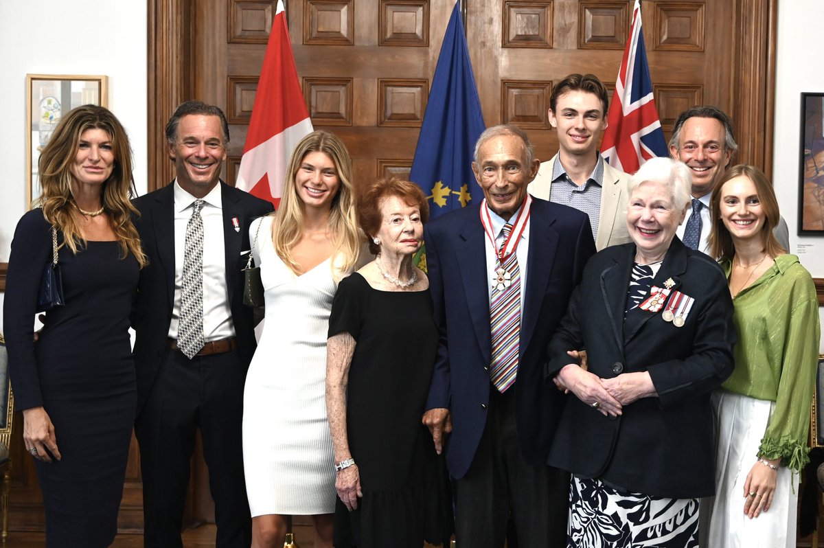 So proud of my father for receiving the Companion of the Order of Canada today, the highest level of the order. His charitable work around the world has impacted the lives of so many people.  You are an inspiration to us all.  We love you!