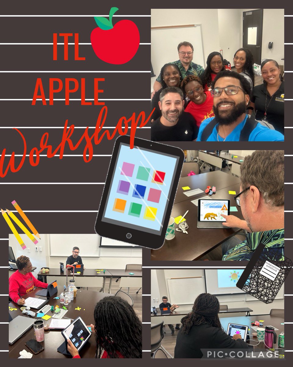 sjernigandle's tweet photo. Two great days of learning with my ITL (Instructional Technology Leaders) team! Thank you Alex from @Apple for providing an informative, fun, engaging workshop! @StaffordMSD https://t.co/bEpXoAtefX