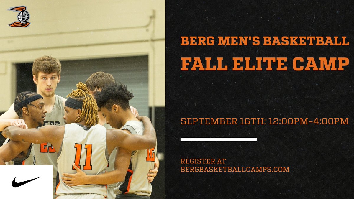 🚨Attention all HS players:

Our final elite camp of the year is approaching fast! Don’t miss out on an opportunity to compete in a great environment and be evaluated by our staff. Register at the link below: 

BergBasketballCamps.Com