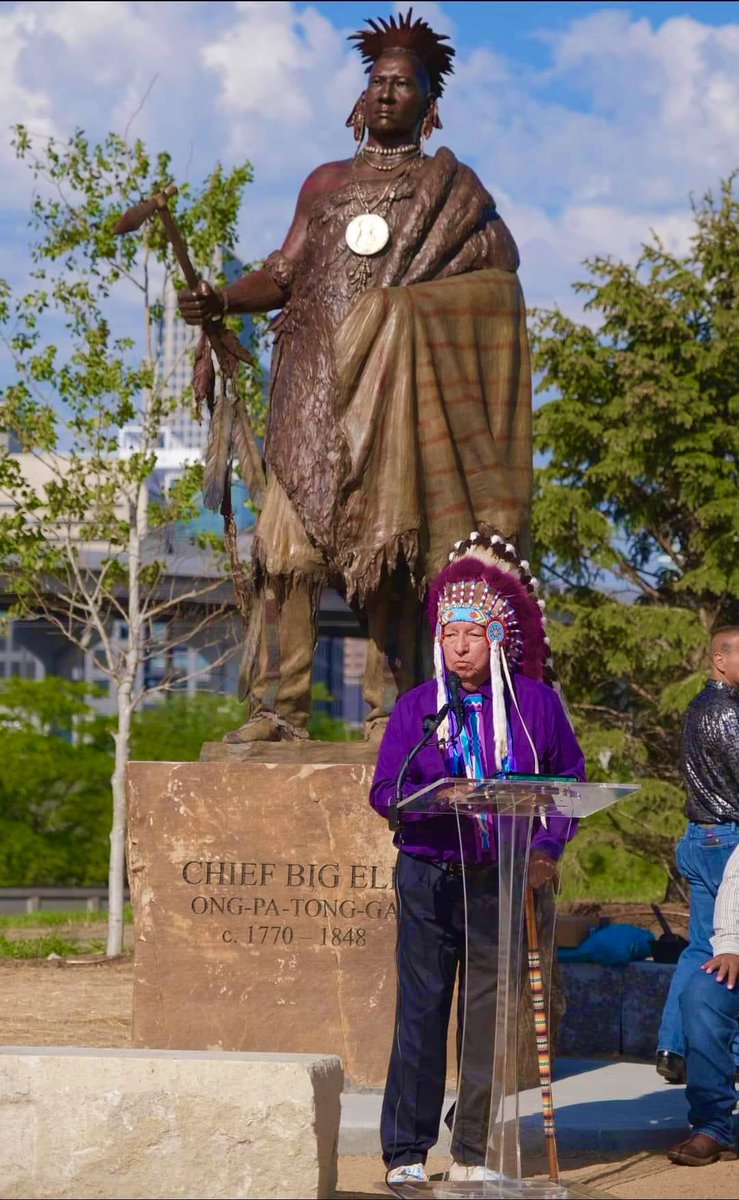 LakotaMan1's tweet photo. The Chief Big Elk statute, recently unveiled in Omaha, Nebraska is absolutely amazing — wouldn’t you agree? https://t.co/1ZoI62JwaE