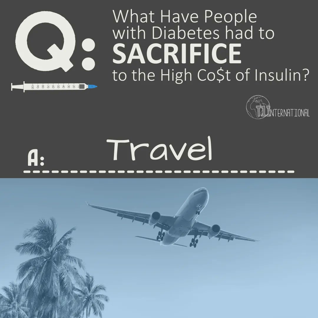 CAinsulin4all's tweet photo. In order to stay alive, many people with #diabetes must make sacrifices to afford our #insulin

At @T1International, we believe no one has to go hungry in order to afford their medicine. We advocate for us because @PhRMA extorts &amp; exploits us

What have you had to sacrifice #DOC? https://t.co/3hQxsQvwJk