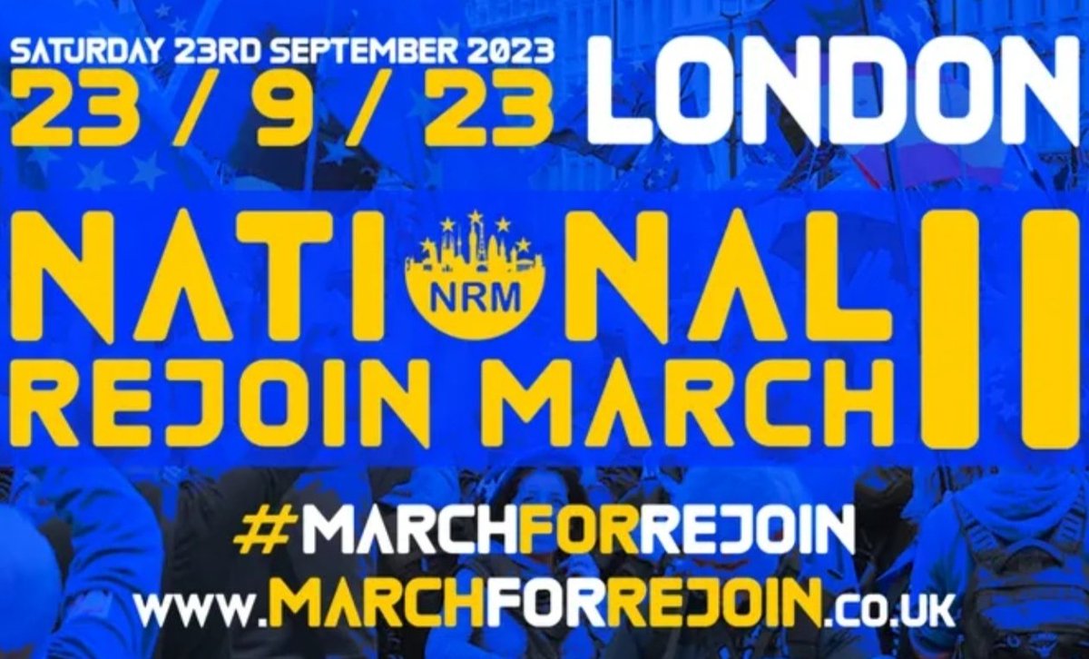 National Rejoin March II This year; * We've raised more £ (even after including paying for the postponement when the Queen died) * There are more coaches organised * There's a WAY bigger buzz on social media * We've already had good media coverage Join us on 23/9/23 #RejoinEU