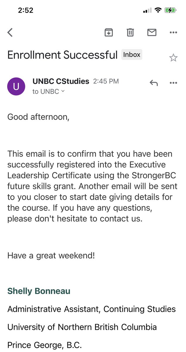 I’m never tired of learning. I’d reap the fruits NOW and even when I do not have strength (at old age). Thank you Jesus and thank you #strongerBC