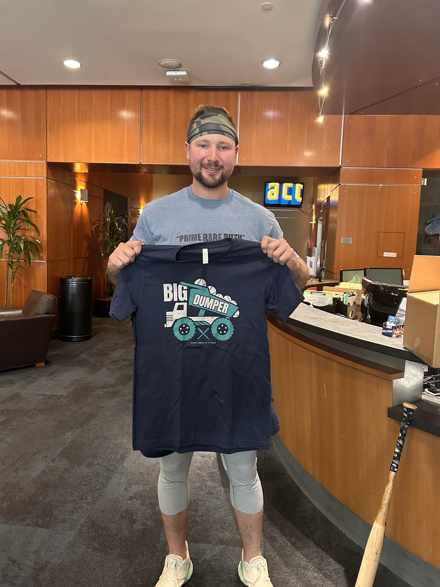 simplyseattle on X: Big Dumper shirts are Cal Raleigh approved! Thanks for  having us and hope you and bullpen enjoy the tees!    / X