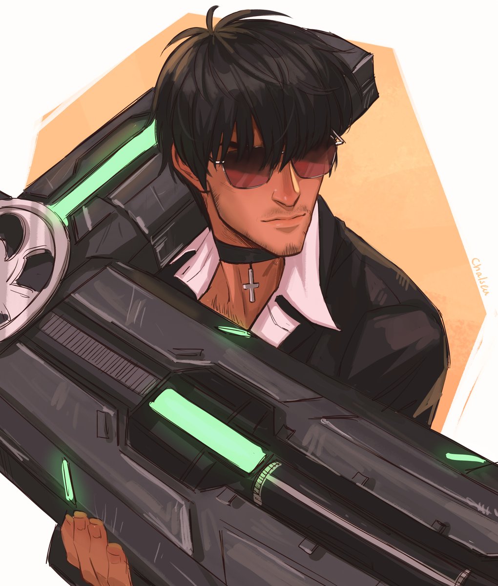 Chalseu_D's tweet photo. I had to do it 😩🔥.        #trigun  #wolfwood https://t.co/c46IASGa4z